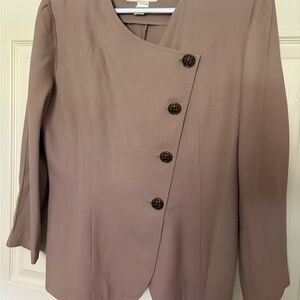 Jessica Howard Taupe Blazer with Brown Button